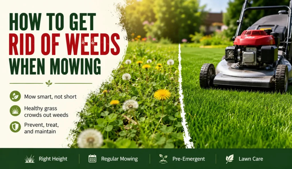 How to Get Rid of Weeds When Mowing