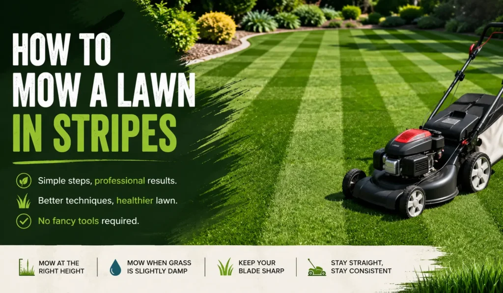 How to Mow a Lawn in Stripes Like a Professional