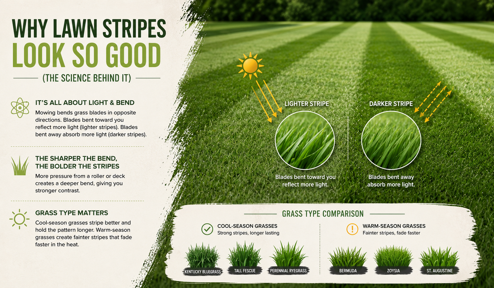 How to Mow a Lawn in Stripes Like a Professional