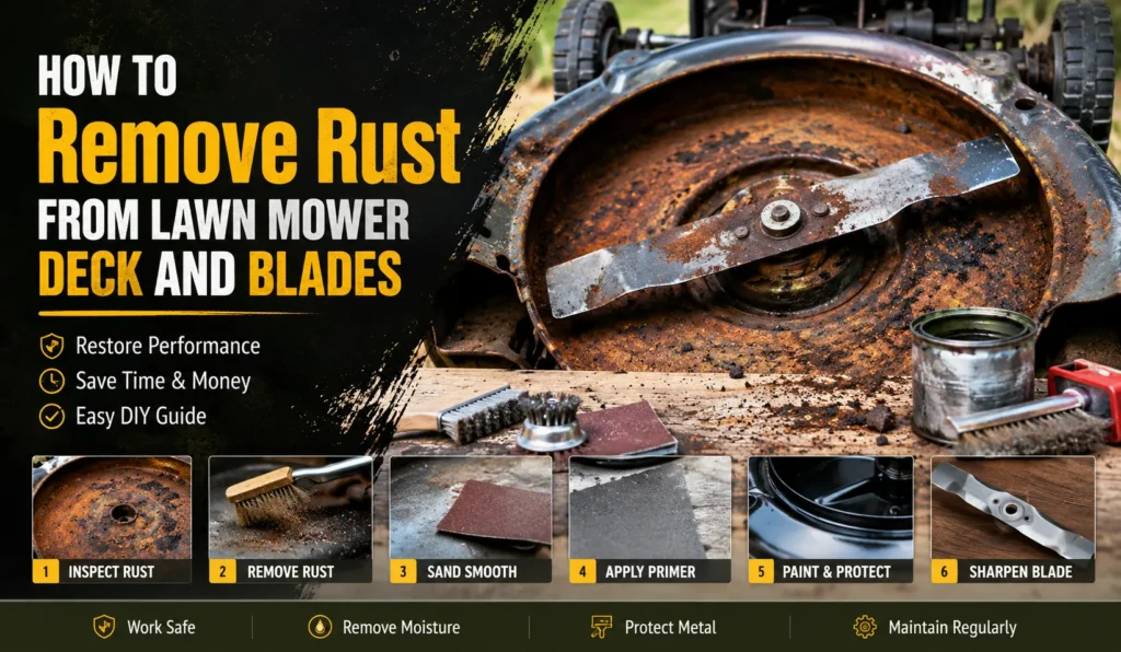 How to Remove Rust From Lawn Mower Deck and Blades