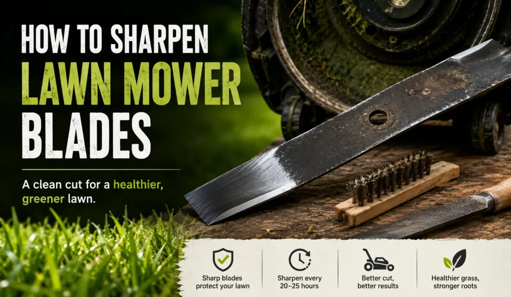 How to Sharpen Lawn Mower Blades