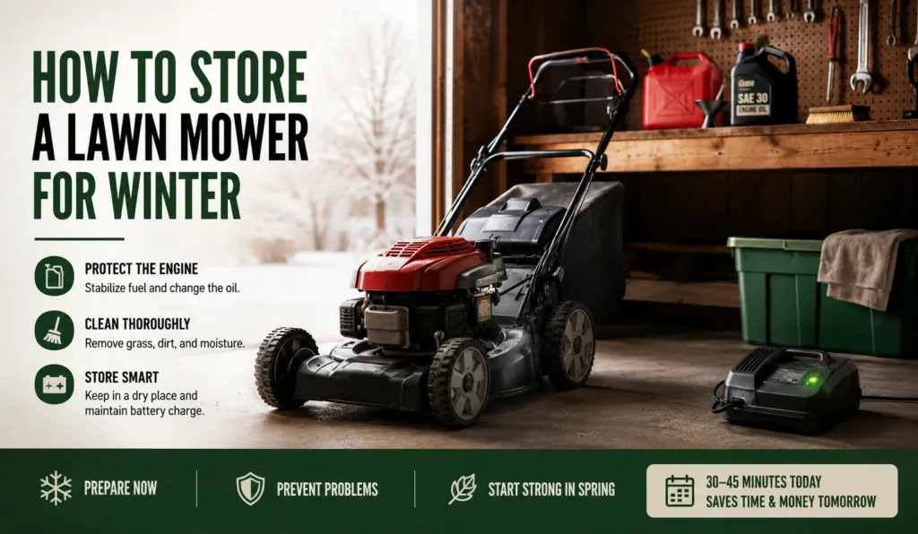 How to Store a Lawn Mower for Winter