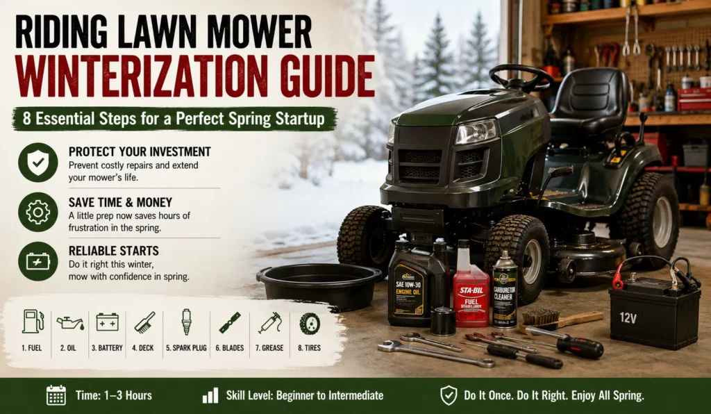 How to Winterize a Riding Lawn Mower