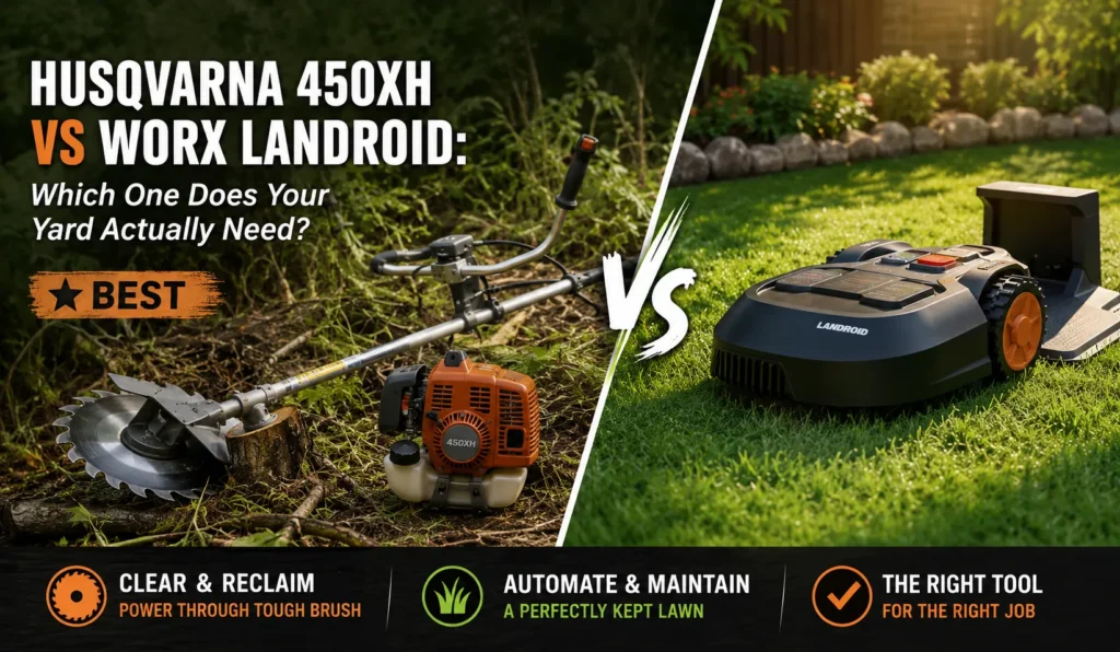 Husqvarna 450XH vs Worx Landroid My Honest Verdict