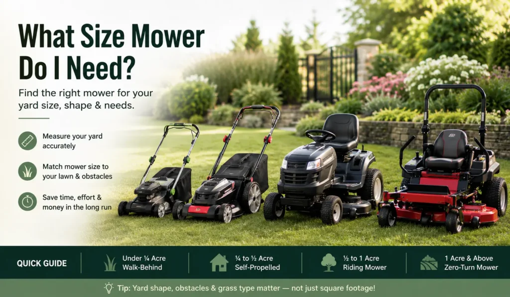 Lawn Mower Size Guide