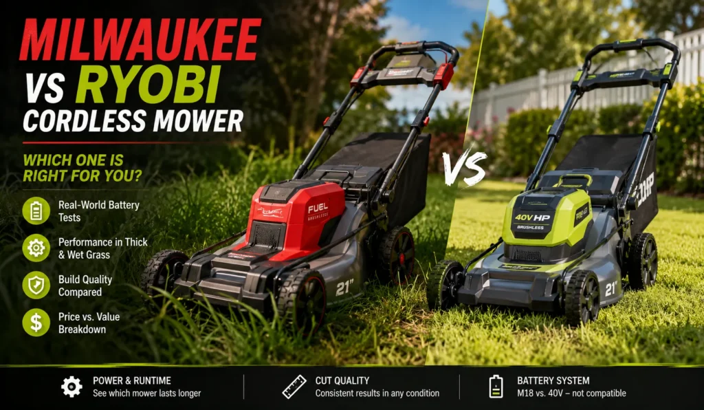 Milwaukee vs Ryobi Cordless Mower