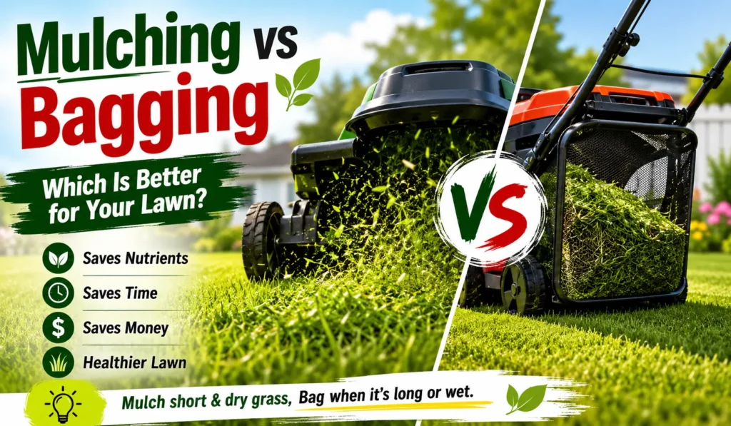 Mulching vs Bagging Grass