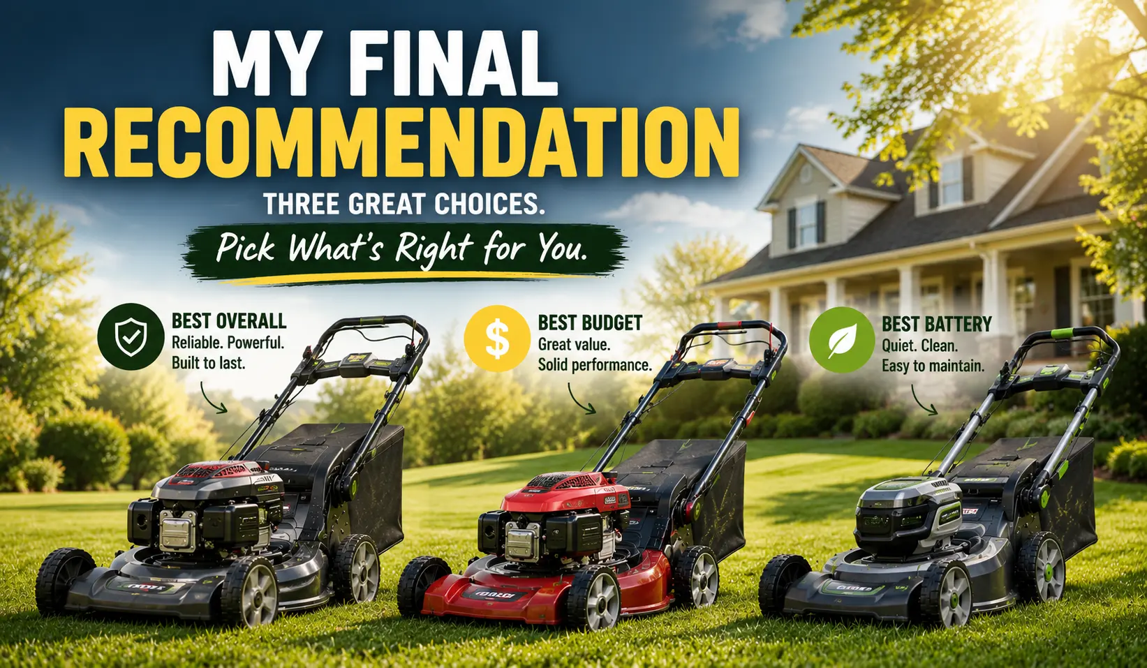 My Final Recommendation