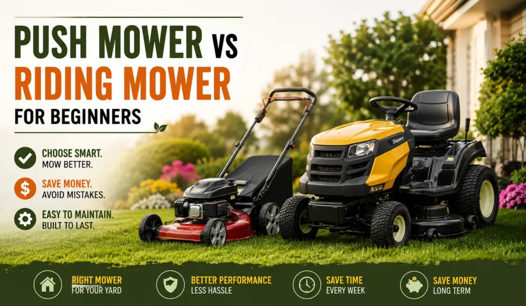 My Honest Push Mower vs Riding Mower for Beginners
