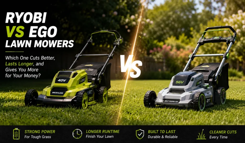 Ryobi vs Ego Lawn Mower