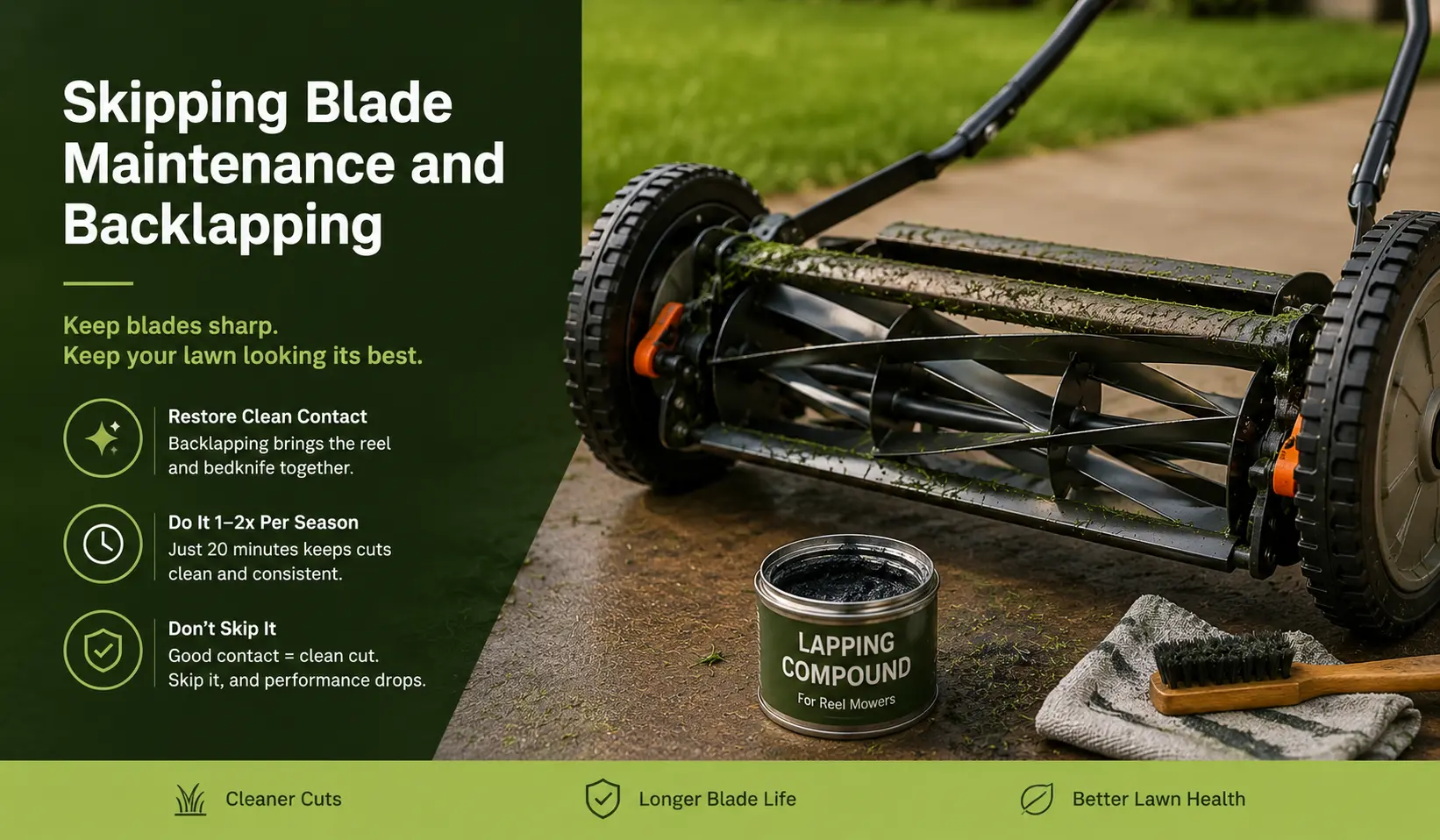 Skipping Blade Maintenance and Backlapping