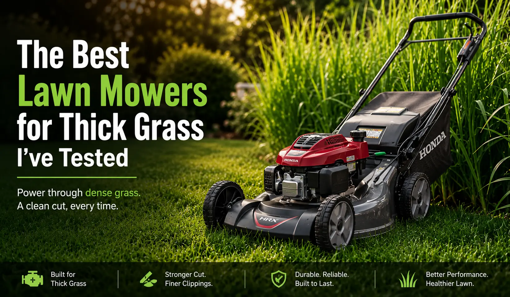 The Best Lawn Mowers for Thick Grass I've Tested
