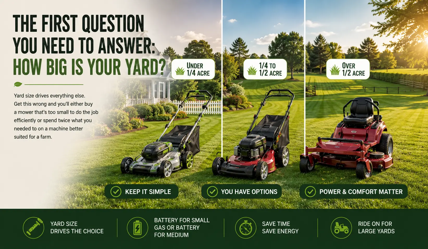 The First Question You Need to Answer How Big Is Your Yard