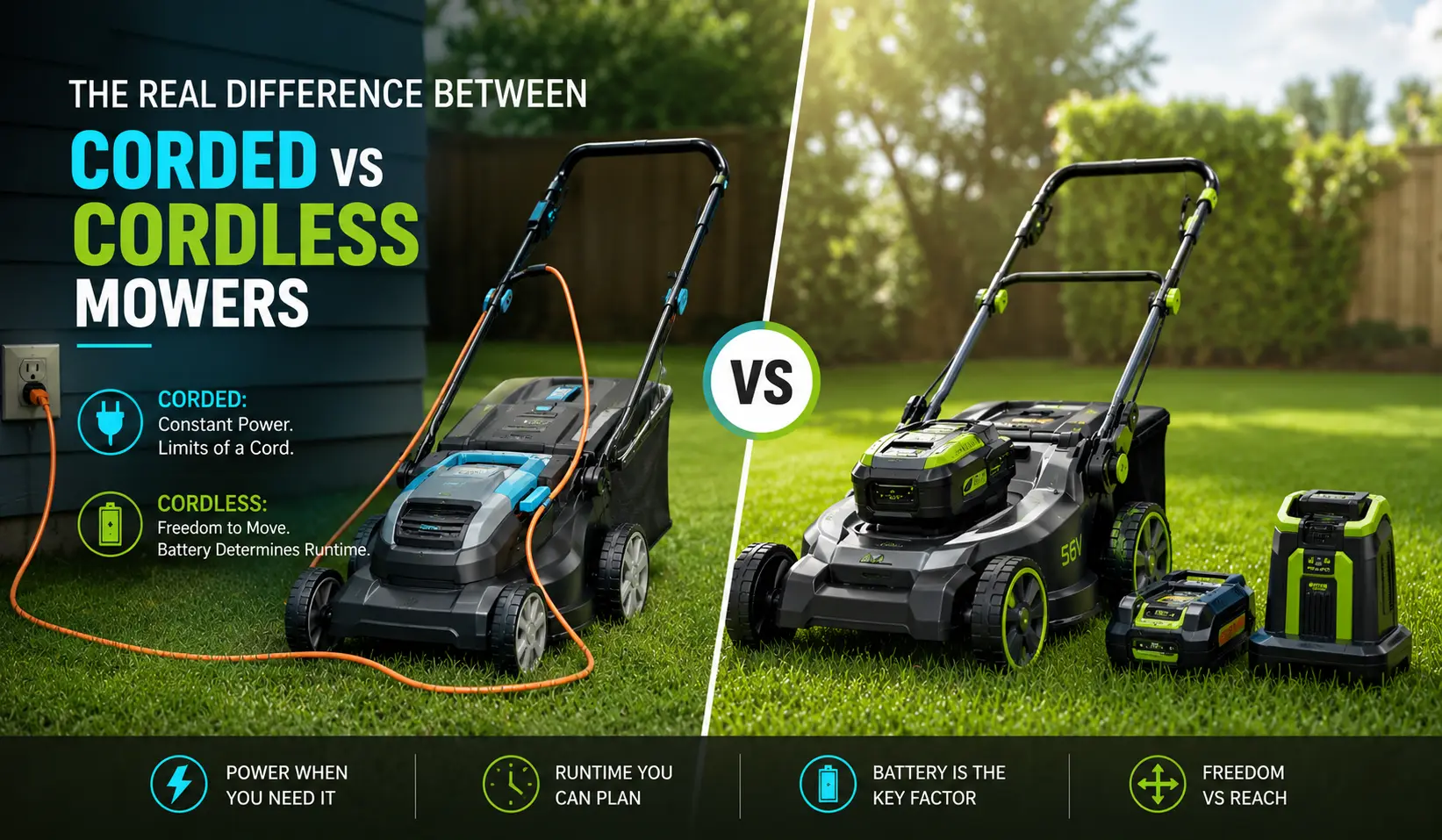 The Real Difference Between Corded Vs Cordless Mowers