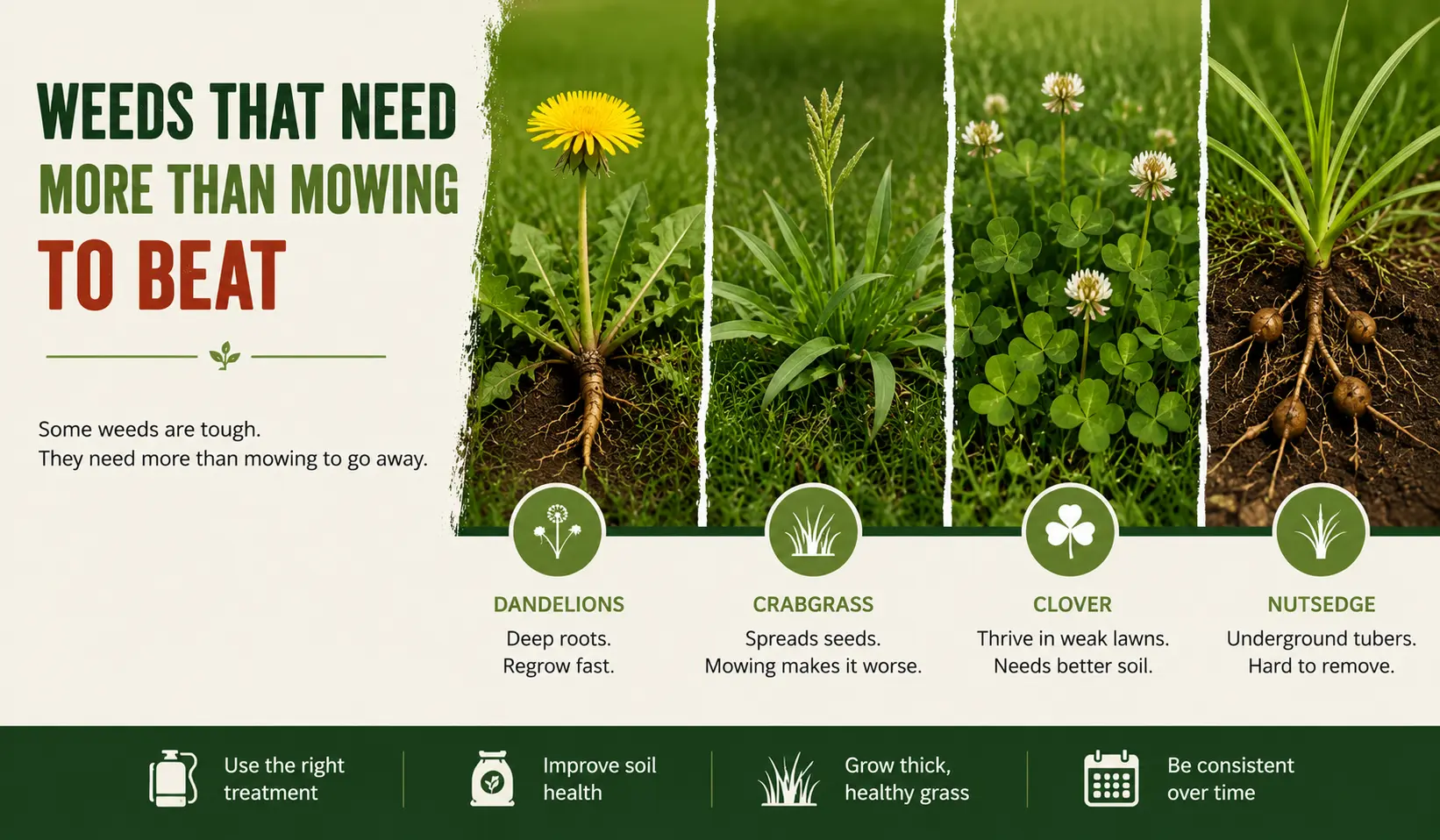 Weeds That Need More Than Mowing to Beat