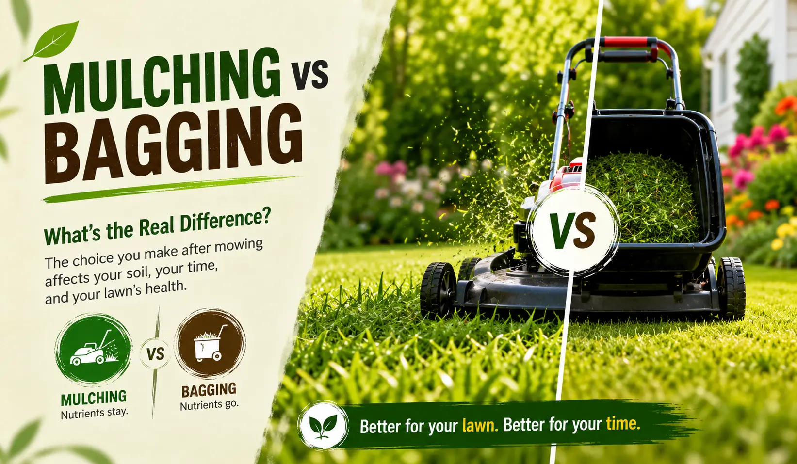 What's the Real Difference Between Mulching and Bagging