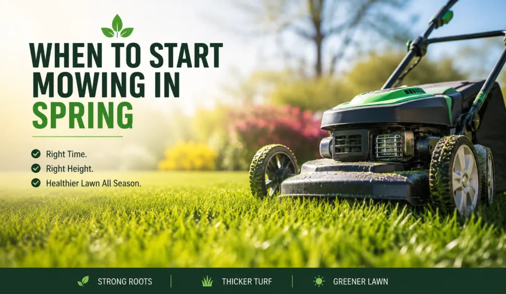 When to Start Mowing in Spring