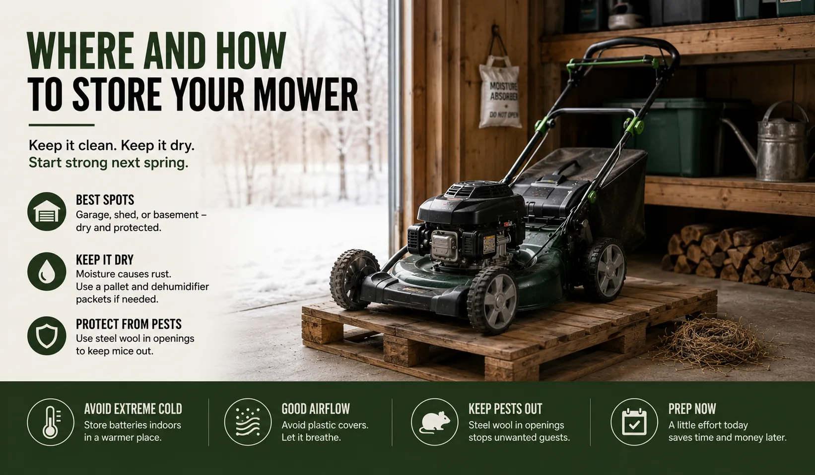 Where and How to Store Your Mower