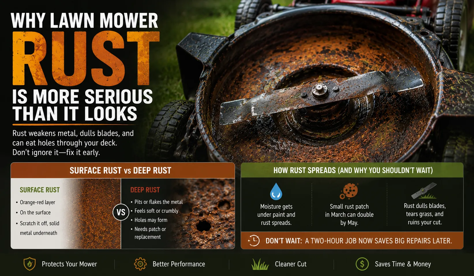 Why Lawn Mower Rust Is More Serious Than It Looks