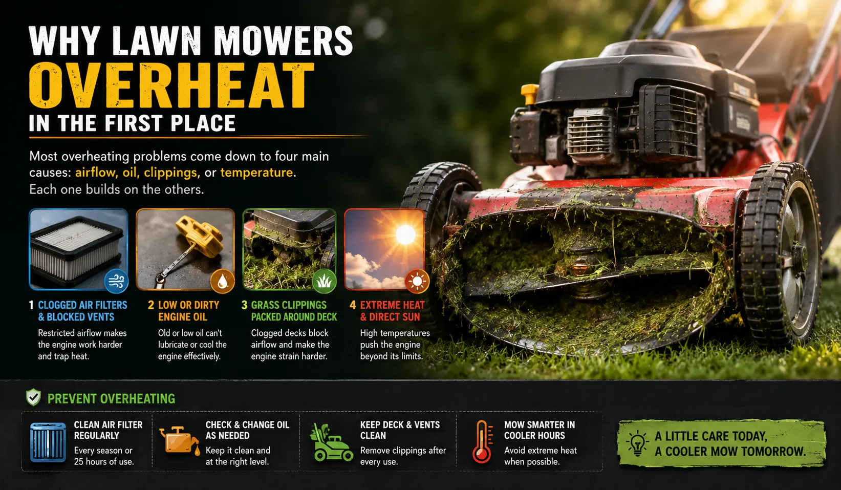 Why Lawn Mowers Overheat in the First Place
