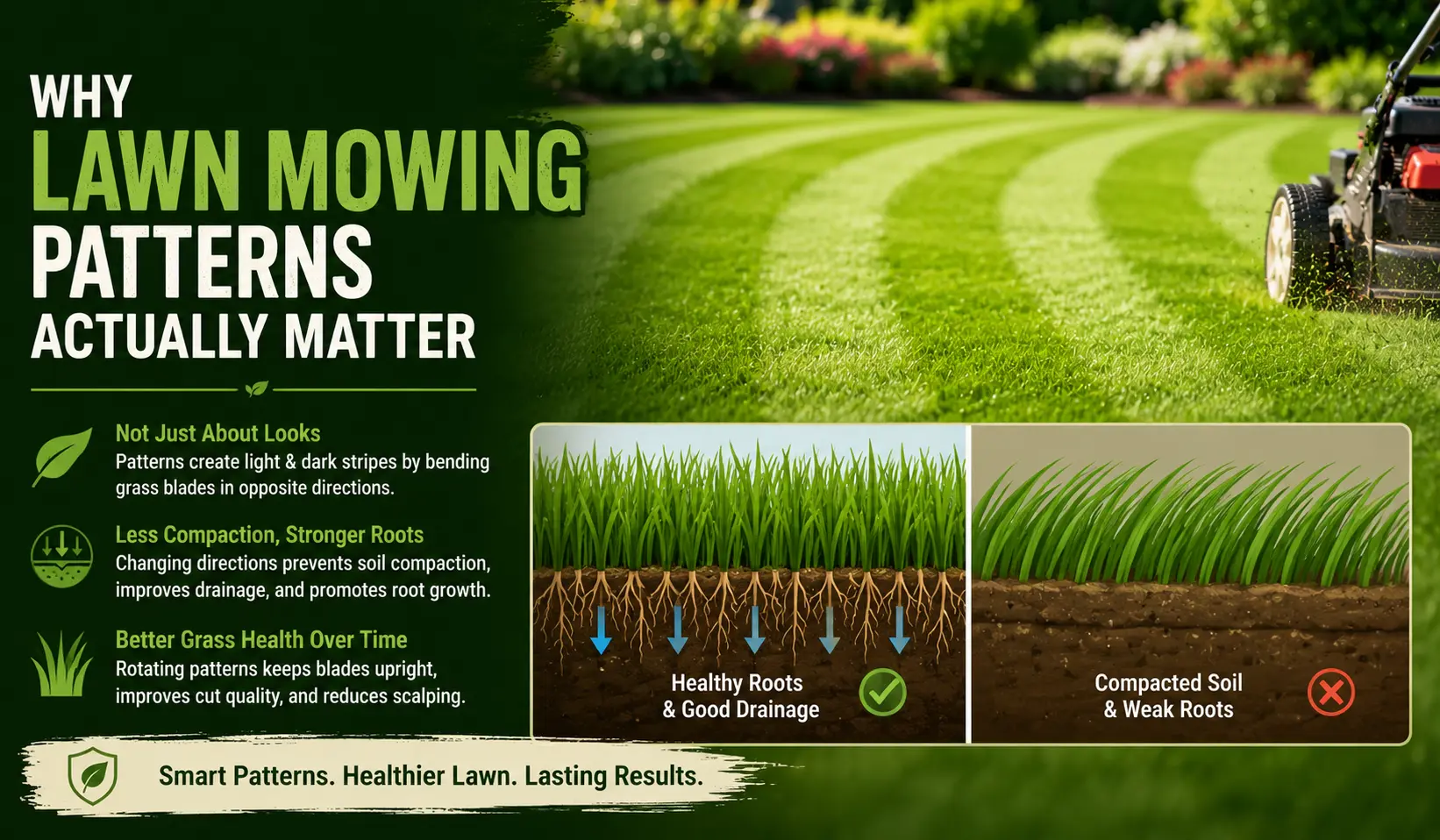 Why Lawn Mowing Patterns Actually Matter