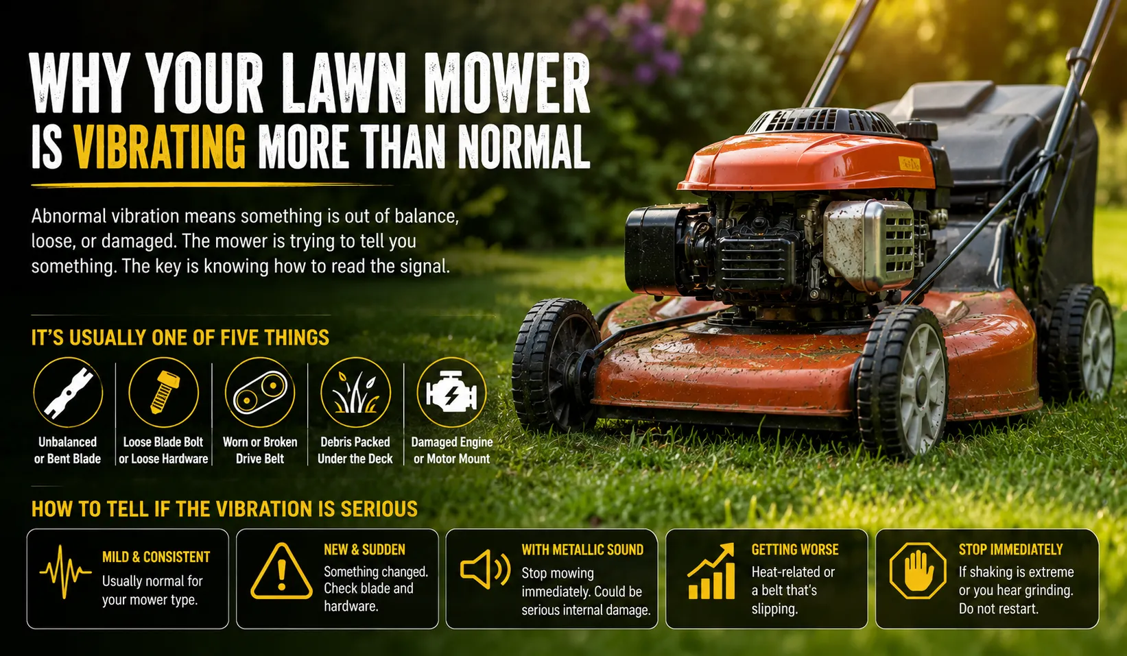 Why Your Lawn Mower Is Vibrating More Than Normal