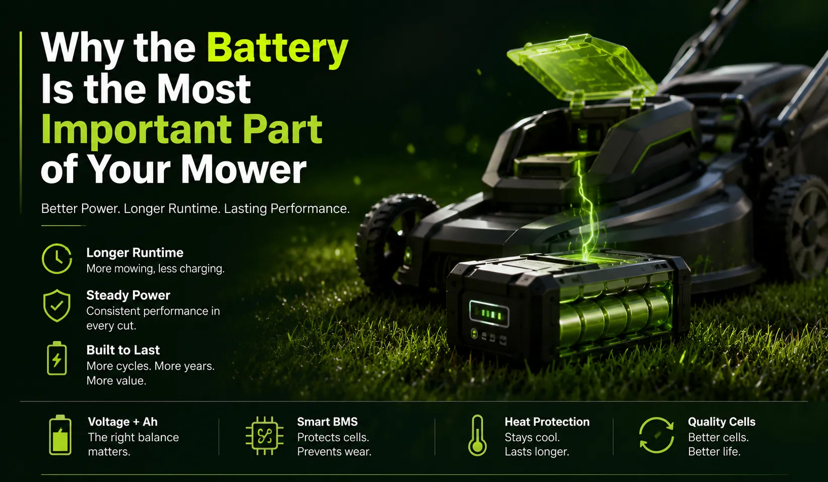 Why the Battery Is the Most Important Part of Your Mower