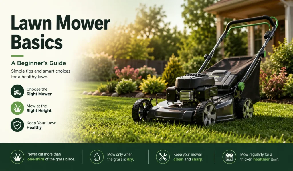lawn mower basics for new homeowners