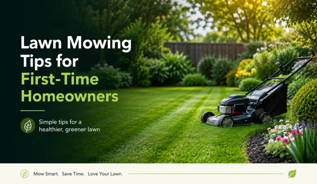 lawn mowing tips for first time homeowners
