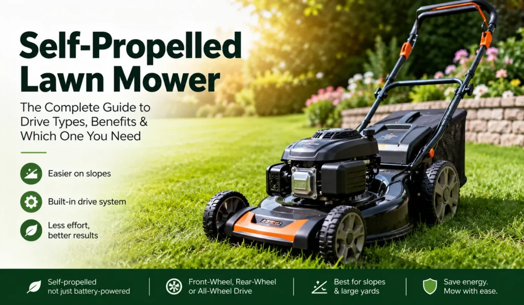 what does self propelled mean lawn mower
