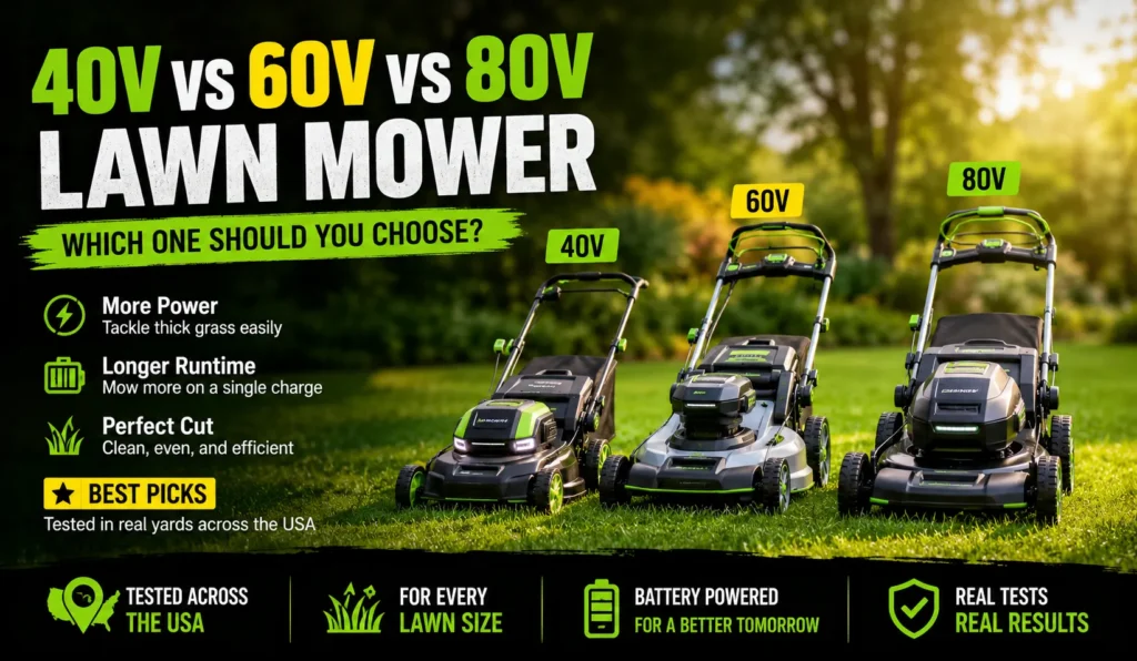 40V vs 60V vs 80V Lawn Mower My Proven Pick