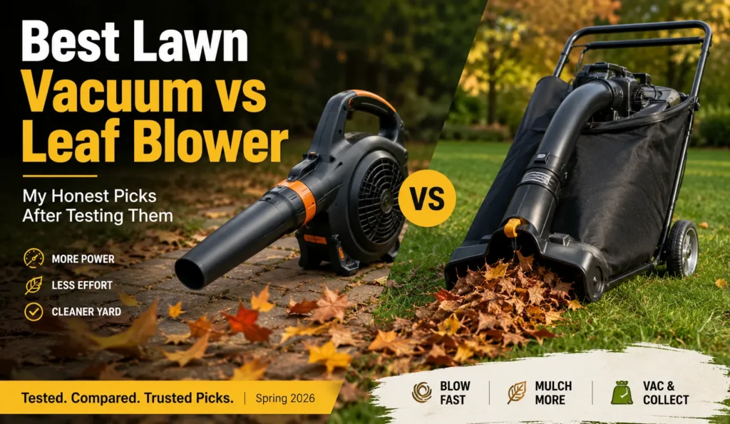 Best Lawn Vacuum vs Leaf Blower