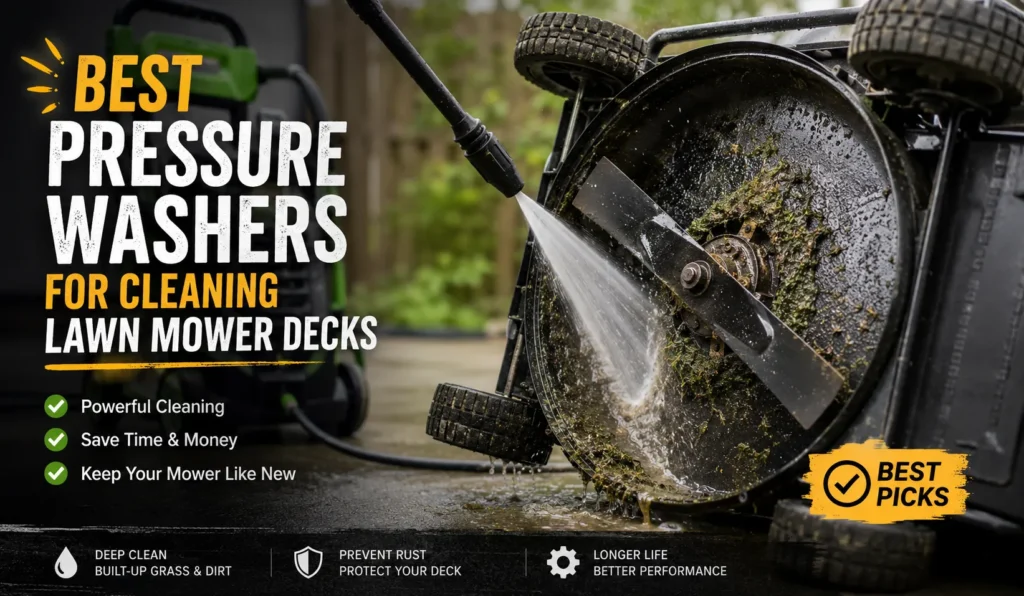 Best Pressure Washers for Cleaning Lawn Mower Decks