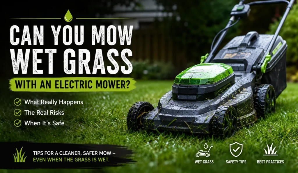 Can You Mow Wet Grass with an Electric Mower