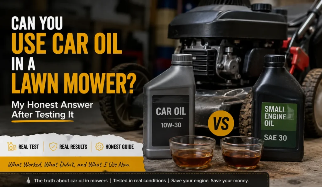 Can You Use Car Oil in a Lawn Mower 2 Can You Use Car Oil in a Lawn Mower