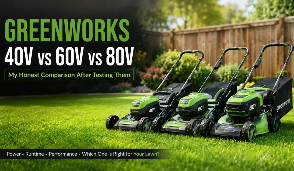 Greenworks 40V vs 60V vs 80V My Proven Pick 3 Greenworks 40V vs 60V vs 80V