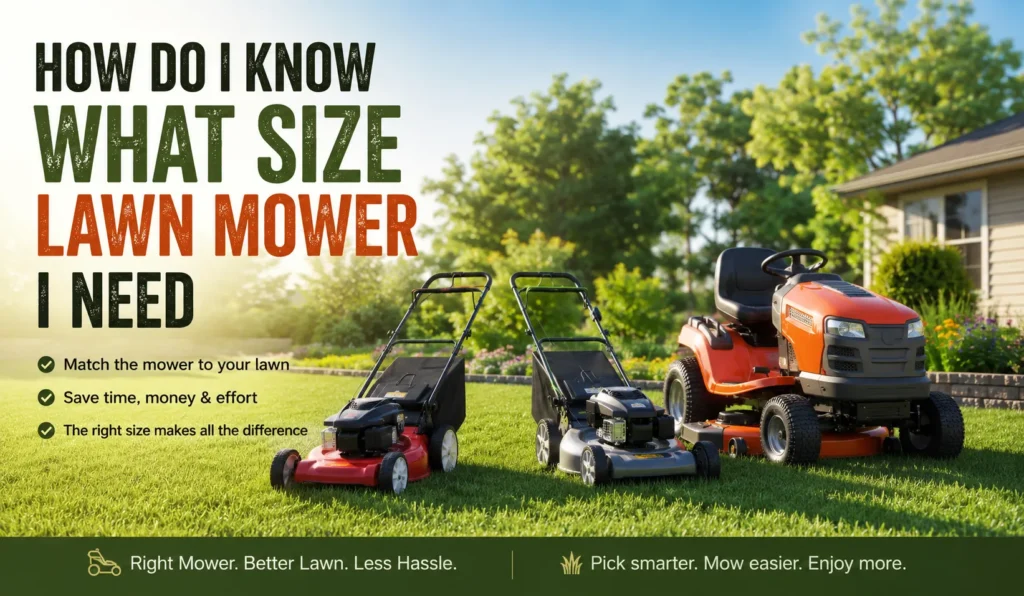 How Do I Know What Size Lawn Mower I Need