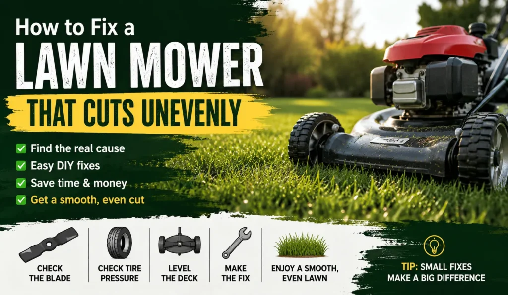 How to Fix a Lawn Mower That Cuts Unevenly