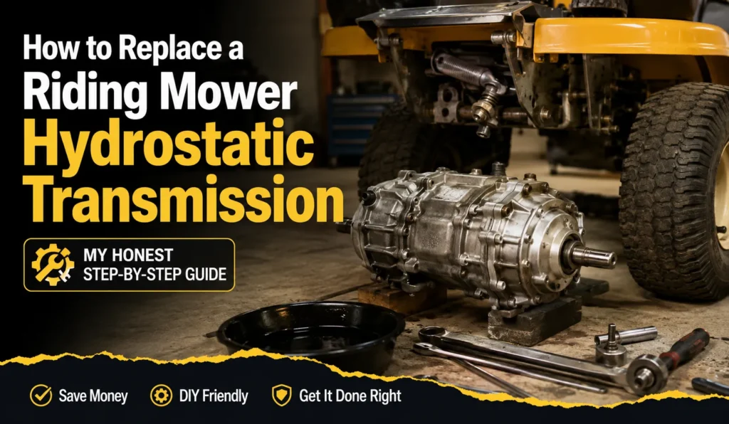 How to Replace a Riding Mower Hydrostatic Transmission 2 How to Replace a Riding Mower Hydrostatic Transmission