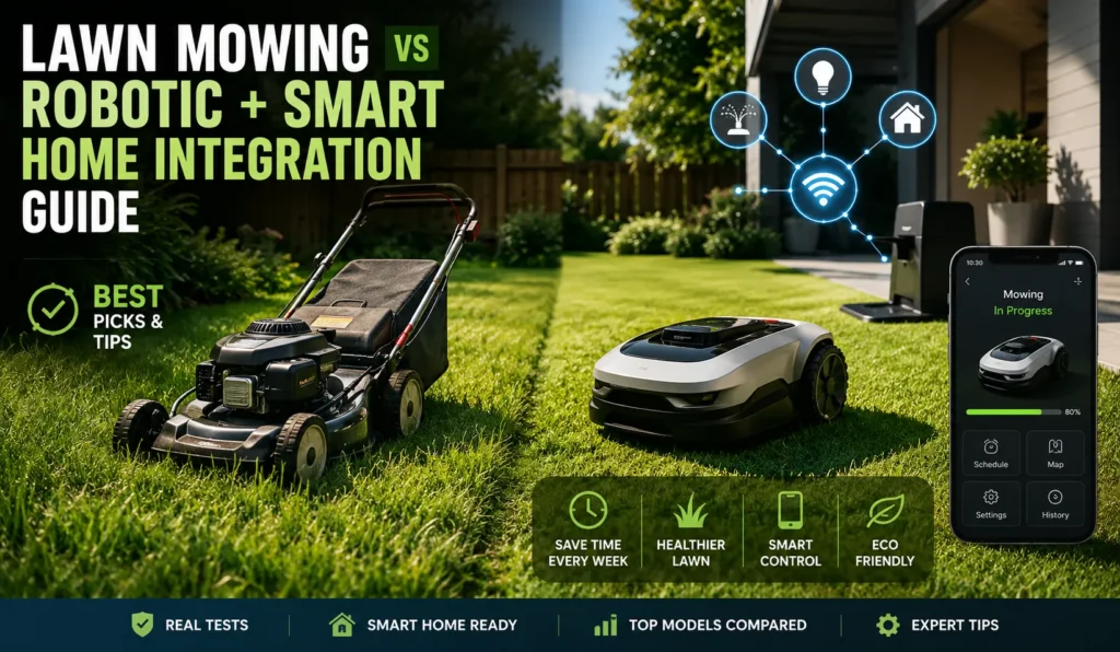 Lawn Mowing vs Robotic + Smart Home Integration Guide