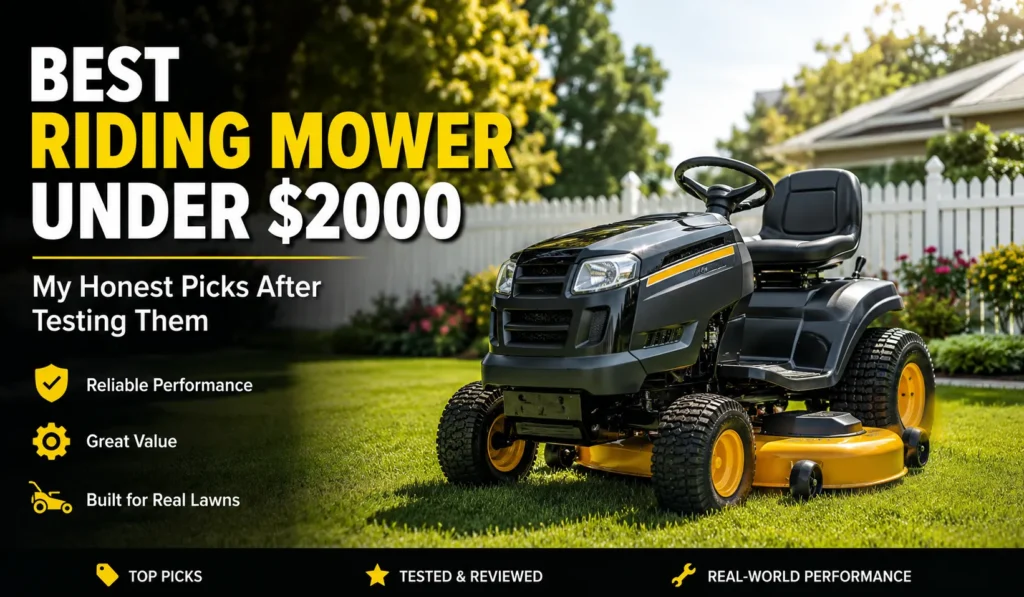 My Best Riding Mower Under $2000 Secrets